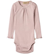 Wheat Bodysuit l/s - Rib - Lotta - Soft Lilac