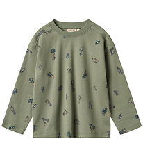Wheat Blouse - Malthe - Dusty Green Cars