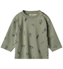 Wheat Blouse - Malthe - Dusty Green Cars