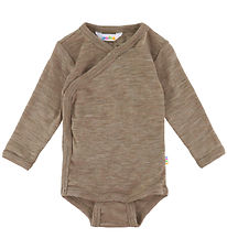 body croisé m/l Joha - Laine/Soie - Beige Melange