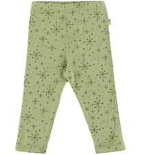 Joha Leggings - Wool - Light Olive w. Stars