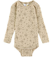 Joha Bodysuit l/s - Wool - Beige