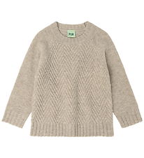 Blouse FUB - Tricoté - Laine - Mélange d'avoine