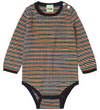 FUB Bodysuit l/s - Knitted - Wool - Rib - Multi Stripe