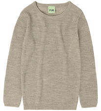 Blouse FUB - Rib - Tricoté - Laine - Mélange d'avoine