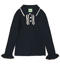 Polo FUB - Rib - Tricoté - Laine - Dark Marine