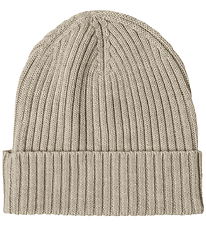 FUB Beanie - Knitted - Wool - Rib - Oat Melange