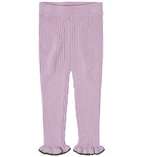 Leggings FUB - Rib - Tricoté - Laine - Iris