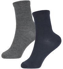 Name It Socken - 2er-Pack - Wolle/Baumwolle - NkmWak - Dark Grey