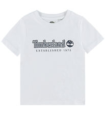 Timberland T-shirt - White/Marinblå