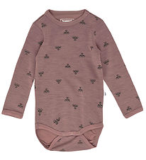 Hummel Bodysuit l/s - HmlMini - Wool - Twilight Mauve