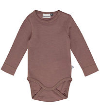 Hummel Bodysuit l/s - HmlMini - Wool - Rib - Twilight Mauve