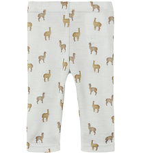 Lil' Atelier Leggings - NbmNoel - Wolle - Grau Dawn/Lama