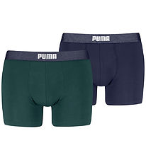 Puma Boxershorts - 2er-Pack - Grün/Navy