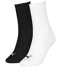Puma Sokker - 2-pack - Hvit/Svart