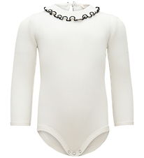 Minimalisma Bodysuit l/s - Rib - Silk/Cotton - Beauty - Cream