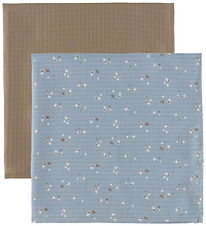 Müsli Muslin Cloths - 2-Pack - 75x75 - Stars - Jasmin Blue/Condi