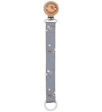Müsli Pacifier Clip - Stars - Jasmin Blue/Conditioner Cream/Waln