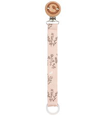 Müsli Pacifier Clip - Flora - Nightingale/Conditioner Cream/Waln
