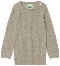Blouse FUB - Rib - Tricoté - Laine - Mélange d'avoine