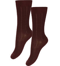 Chaussettes FUB - Laine - Rib - 2 Pack - Canneberge