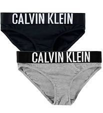 Calvin Klein Trosor - 2-pack - Svart/Gråljus