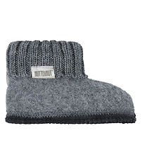 Huttelihut Pantoffels - Wol - Medium+ Grey Melange