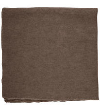 Huttelihut Blanket - Wool fleece - 85x85 cm - Brown Melange