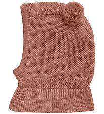 Huttelihut Balaclava - Wool - Knitted - 2-layer - Burlwood w. Po