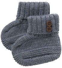 Name It Booties - NbmWrilla - Wool - Folkstone Grey