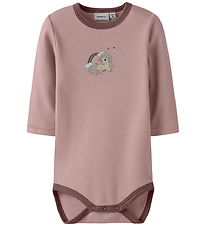 Name It Romper l/s - Wol - NbfWillit - Gewei/Unicorn