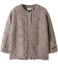 Name It Cardigan - Wool - Knitted - NbfWrilla - Satellite
