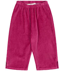 The King's Craft Velvet Trousers - Velou - Sangria