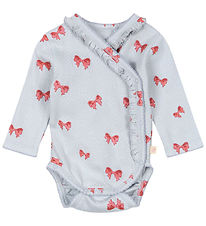 The King's Craft Bodysuit l/s - GOTS - Rosia Blue Bow