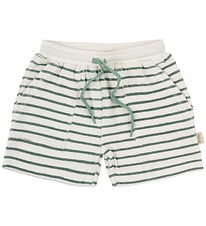 Petit Piao Sweat Shorts - Pocket - Off White/Green