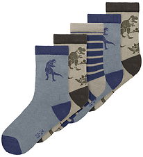 Name It Socks - NmmNiel - 5-Pack - Delicioso/2x Blue Print + 1