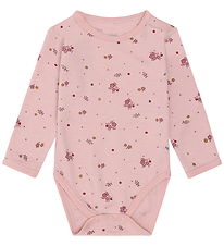 Hust and Claire Bodysuit l/s - HCBo Flora - Adobe Rose