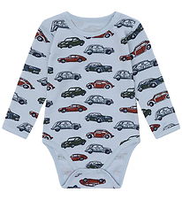 Hust and Claire Bodysuit l/s - HCBo Cars - Baby Blue