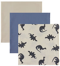 That's Mine Muslin Cloths - 70x70 - 3-Pack - Bora - Mono Dino