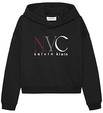 Calvin Klein Hoodie - NYC Graphic - Ck Black