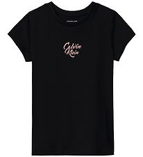 Calvin Klein T-Shirt – Script-Logo – CK Black