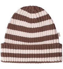 That's Mine Beanie - Knitted - Rib - Izzy - Brown Stripe