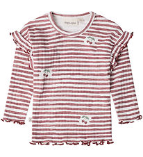 That's Mine Blouse - Rib - Jamilla - Love Berry Stripe