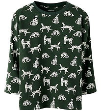 Name It Blouse - NmmKian - Deep Forest/Cloud Dancer