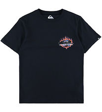 T-Shirt Quiksilver - EV En Flammes - Noir