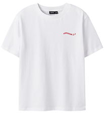 LMTD T-Shirt - NlfHeart - Bright White/Rot
