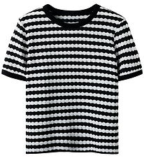 LMTD T-Shirt - Strick - NlfSille - Black/White