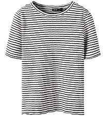 LMTD T-Shirt - NlfSeher - Black Kaffee/White