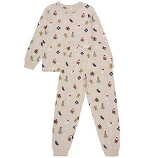 Minymo Pyjama Set - Beige Melange