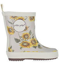 Pom Pom Gummistiefel - Sonnenblume